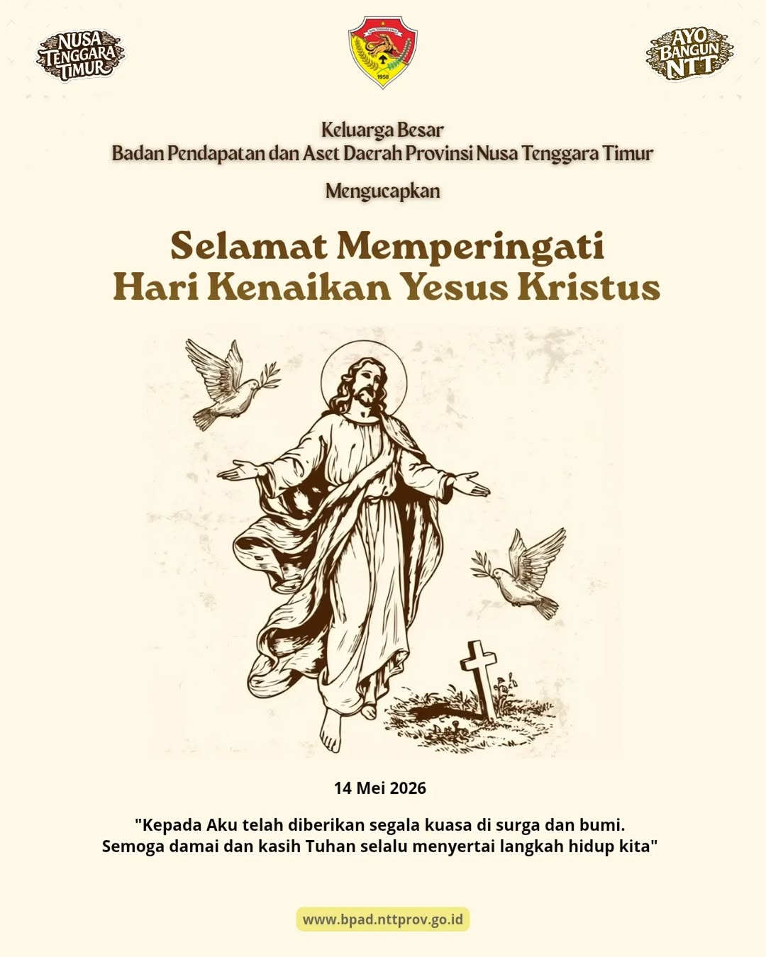 Selamat Memperingati Hari Kenaikan Yesus Kristus